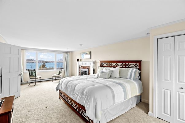 Bedroom, Fireplace, Interior, Water