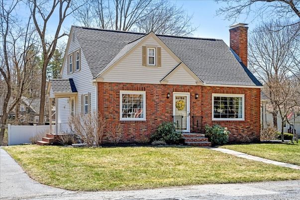 Exterior, Facade, Brick Facade, Cape Cod