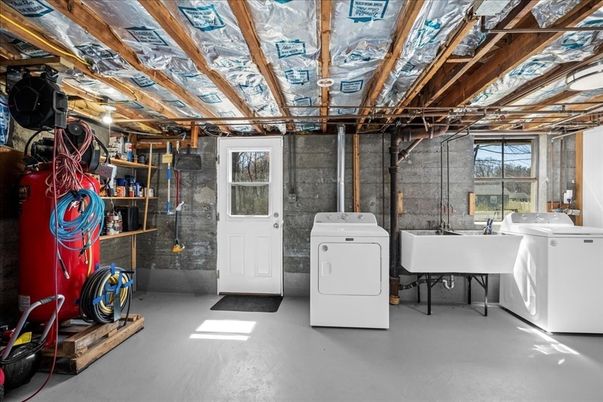 Interior, Stone Walls, Washer