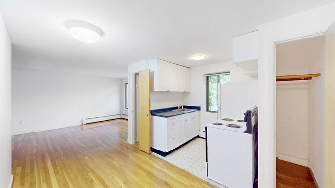 Interior, Kitchen, Living room, Wood Texture Flooring
