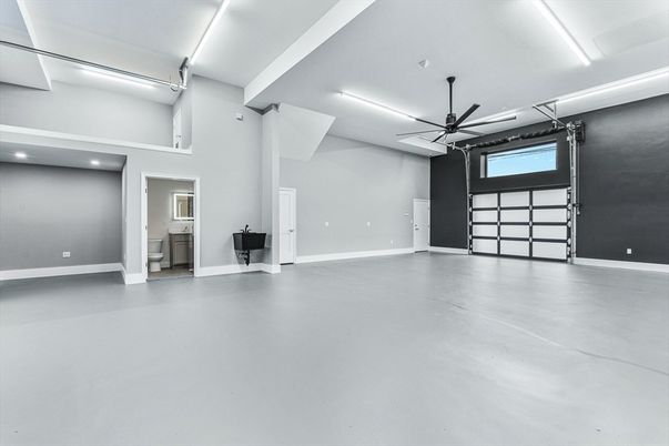 Garage, Interior, Recessed Lighting