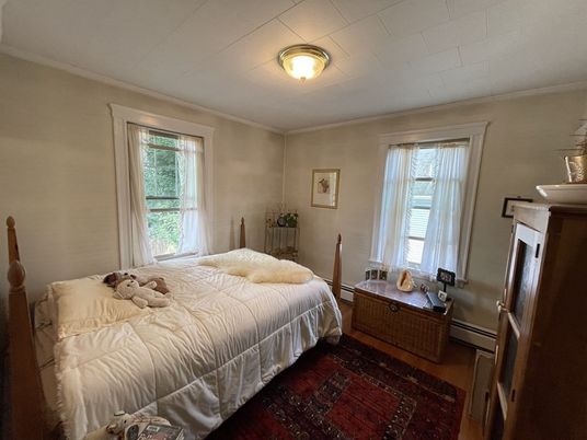 Bedroom, Fireplace, Interior