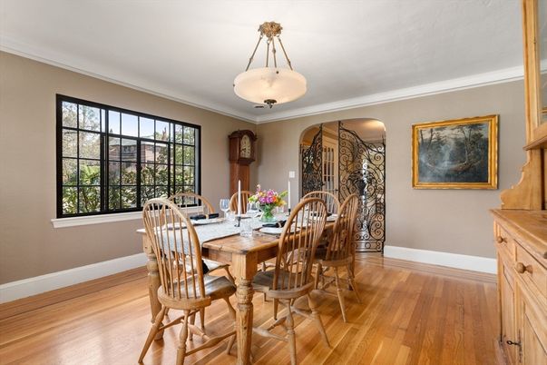 Dining room, Interior, Wood Texture Flooring