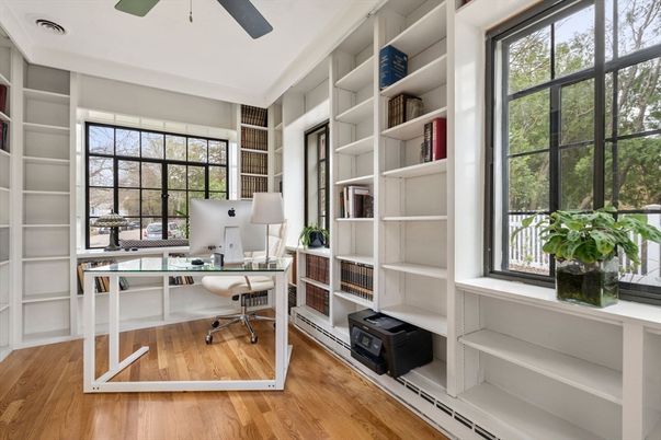 Home Office, Interior, Wood Texture Flooring