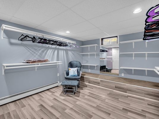 Interior, Recessed Lighting, Walk-in Closets, Wood Texture Flooring