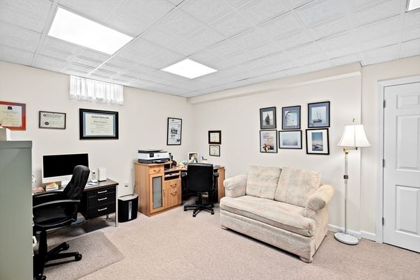 Home Office, Interior, Recessed Lighting