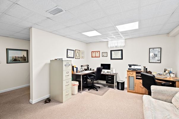 Home Office, Interior, Recessed Lighting