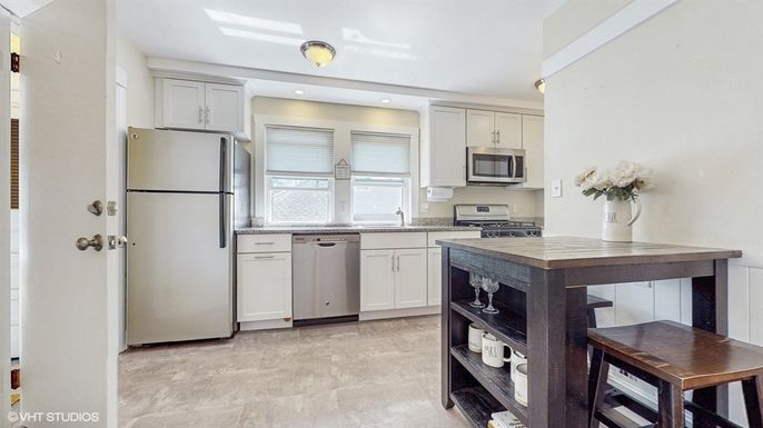 Interior, Kitchen, Recessed Lighting, Stainless Steel Appliances