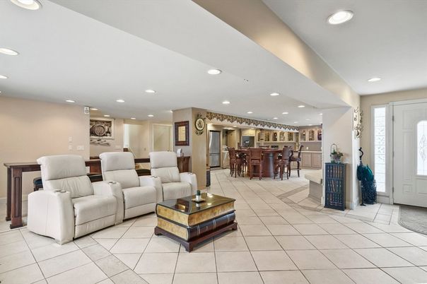 Interior, Living room, Recessed Lighting