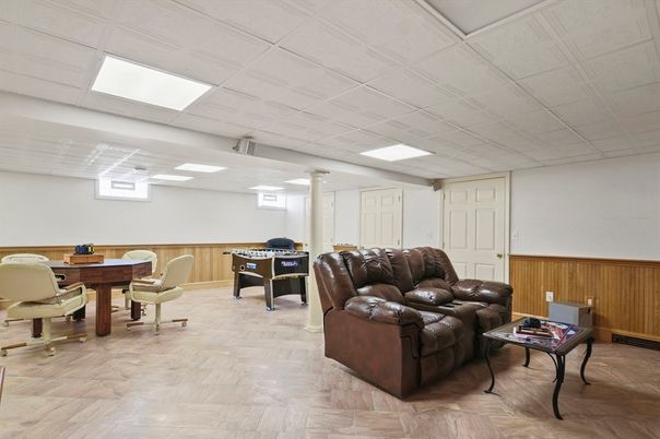 Dining room, Game Room, Interior, Living room, Wood Texture Flooring