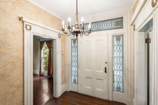 Chandelier, Interior, Wood Texture Flooring
