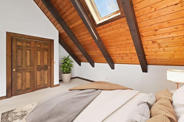 Bedroom, Interior, Wooden Beams, Wooden Ceilings, Wooden Walls