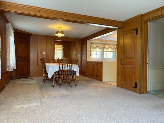 Dining room, Interior, Wooden Walls