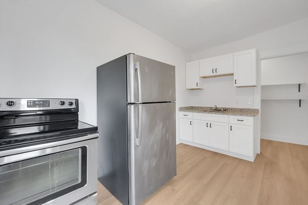 Interior, Kitchen, Wood Texture Flooring