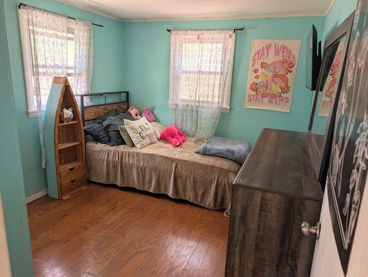 Bedroom, Interior, Wood Texture Flooring