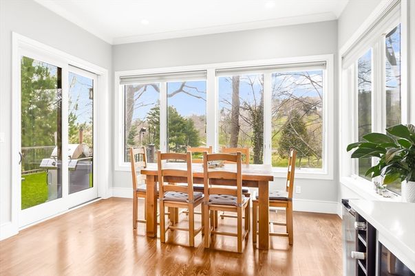 Dining room, Interior, Wood Texture Flooring