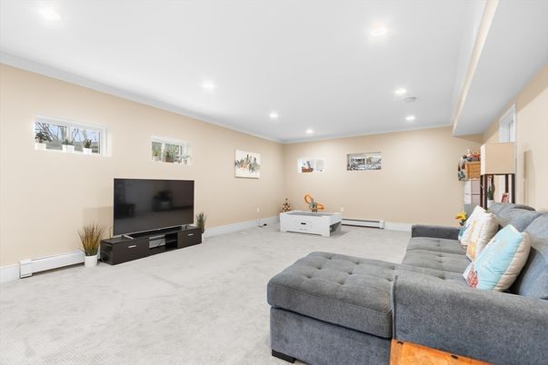 Interior, Living room, Recessed Lighting