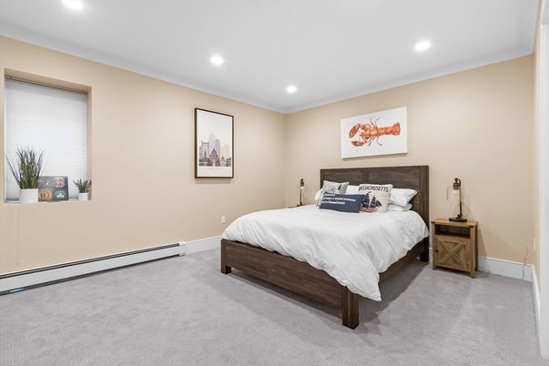 Bedroom, Interior, Recessed Lighting
