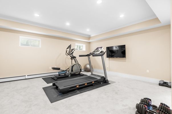 Fitness Equipment, Interior, Recessed Lighting