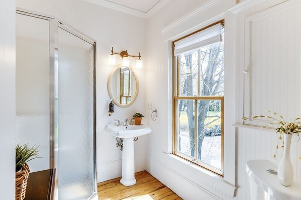 Bathroom, Interior, Wood Texture Flooring