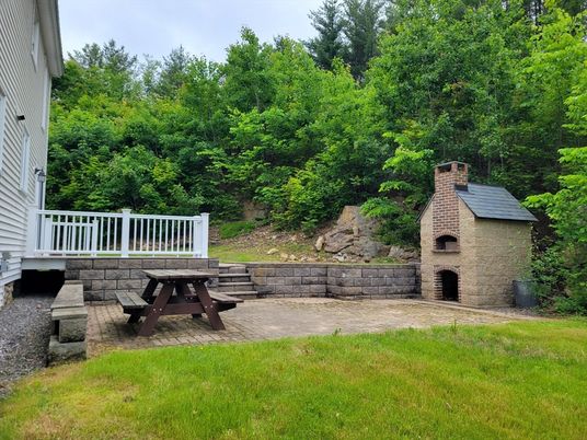 Backyard, Exterior, Fireplace