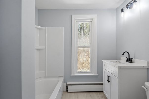 Bathroom, Interior, Wood Texture Flooring