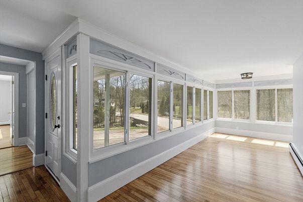 Empty room, Interior, Sun Room, Wood Texture Flooring