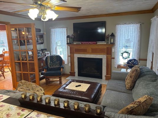 Fireplace, Interior, Living room, Wood Texture Flooring