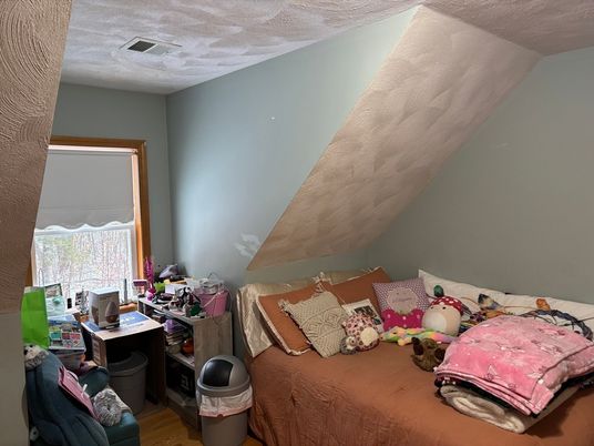 Bedroom, Home Office, Interior, Wood Texture Flooring