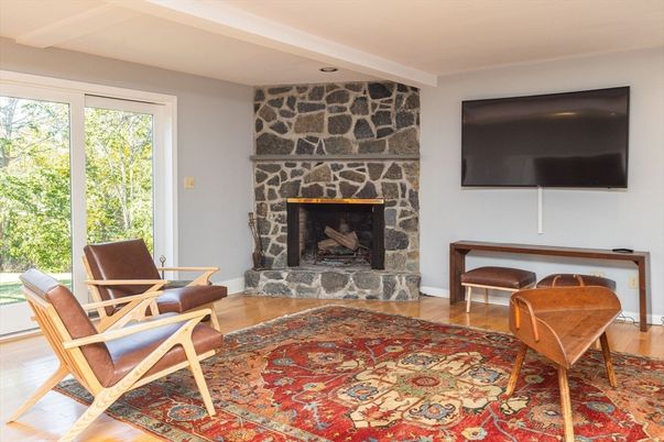 Fireplace, Interior, Wood Texture Flooring