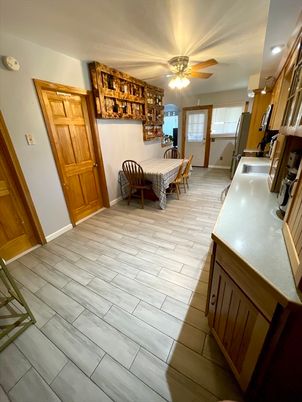 Dining room, Interior, Wood Texture Flooring