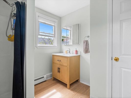 Bathroom, Interior, Wood Texture Flooring