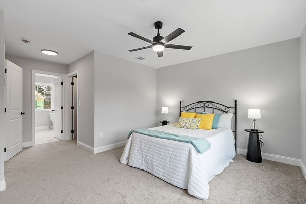 Bedroom, Interior, Recessed Lighting