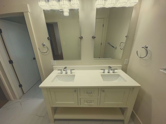 Bathroom, Dual Sink Vanities, Interior, Marble