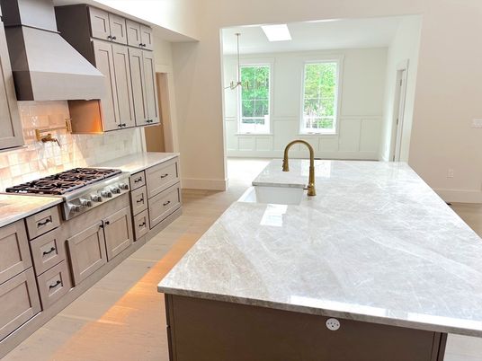 Interior, Kitchen, Pendant Lights, Wood Texture Flooring