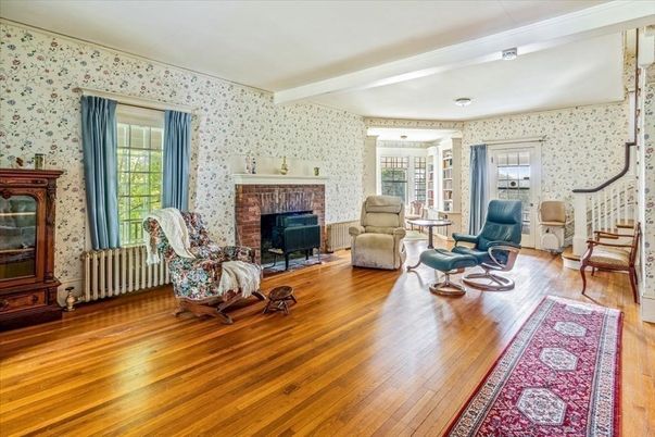 Fireplace, Interior, Living room, Wood Texture Flooring