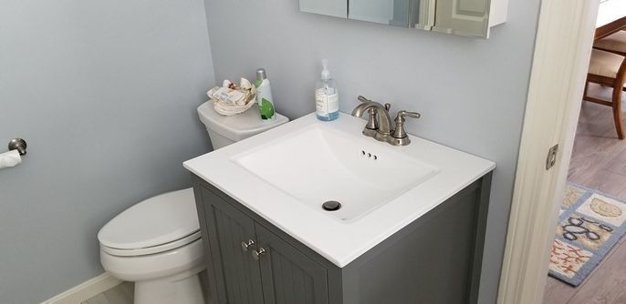 Bathroom, Interior, Wood Texture Flooring