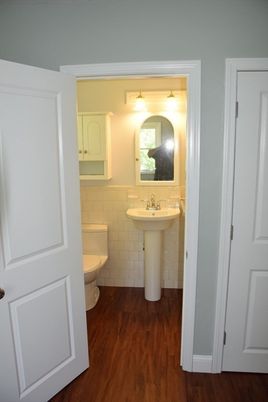 Bathroom, Interior, Wood Texture Flooring
