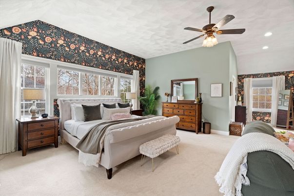 Bedroom, Interior, Recessed Lighting