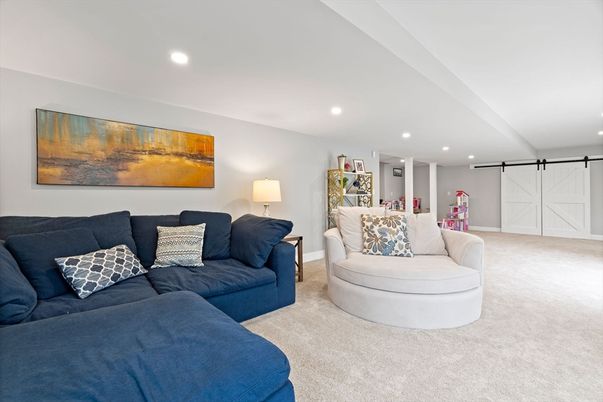 Interior, Living room, Recessed Lighting