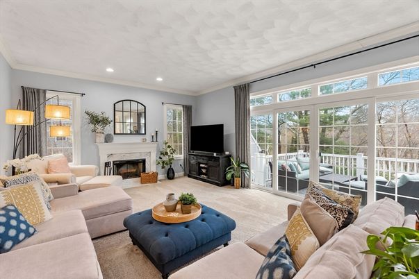 Fireplace, Interior, Living room, Recessed Lighting