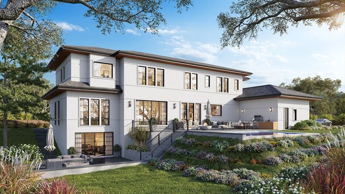 Backyard, Exterior, Facade, Modern
