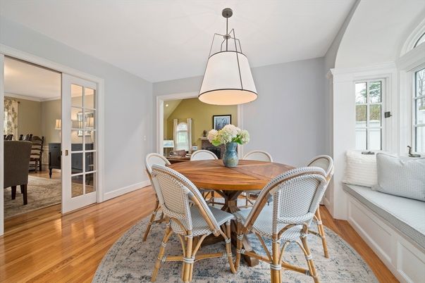 Dining room, Interior, Wood Texture Flooring
