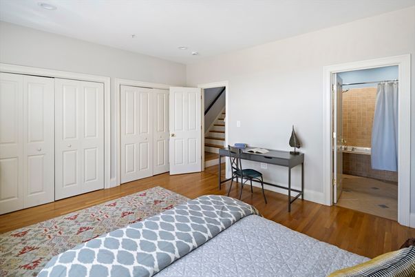 Bedroom, Home Office, Interior, Recessed Lighting, Wood Texture Flooring