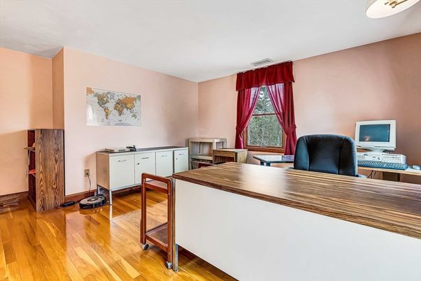 Home Office, Interior, Wood Texture Flooring