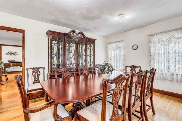 Dining room, Interior, Wood Texture Flooring