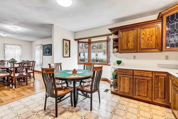Dining room, Interior, Wood Texture Flooring