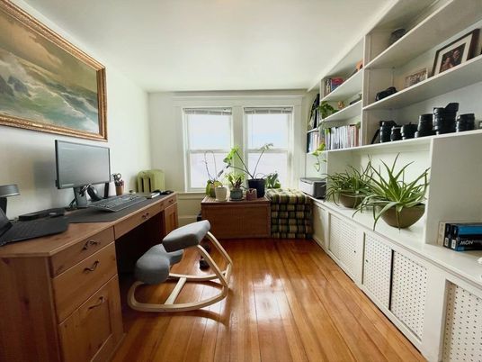 Home Office, Interior, Wood Texture Flooring