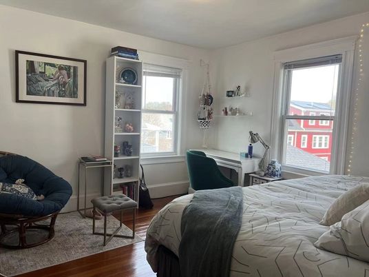 Bedroom, Home Office, Interior, Wood Texture Flooring