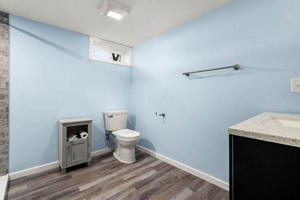 Bathroom, Interior, Wood Texture Flooring